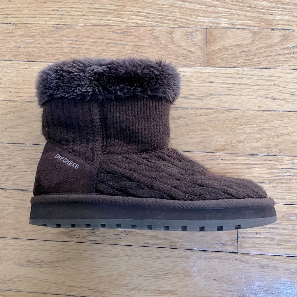 Women's Skechers Sweater Booties Shoes